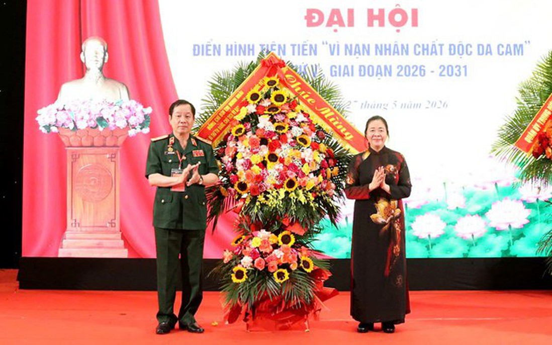 Chủ tịch UBTƯ MTTQ Việt Nam Bùi Thị Minh Hoài dự Đại hội Điển hình tiên tiến "Vì nạn nhân chất độc da cam"