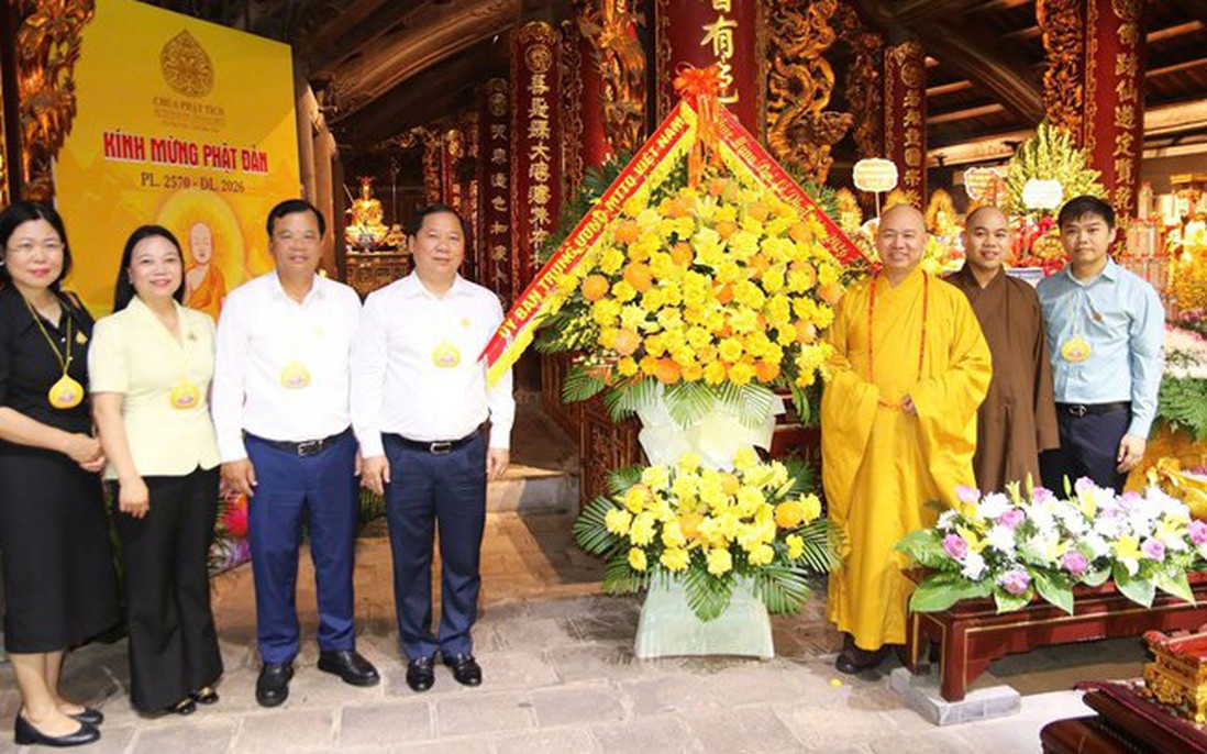 Phó Chủ tịch UBTƯ MTTQ Việt Nam Nguyễn Phi Long thăm, chúc mừng Đại lễ Phật đản năm 2026 - Phật lịch 2570