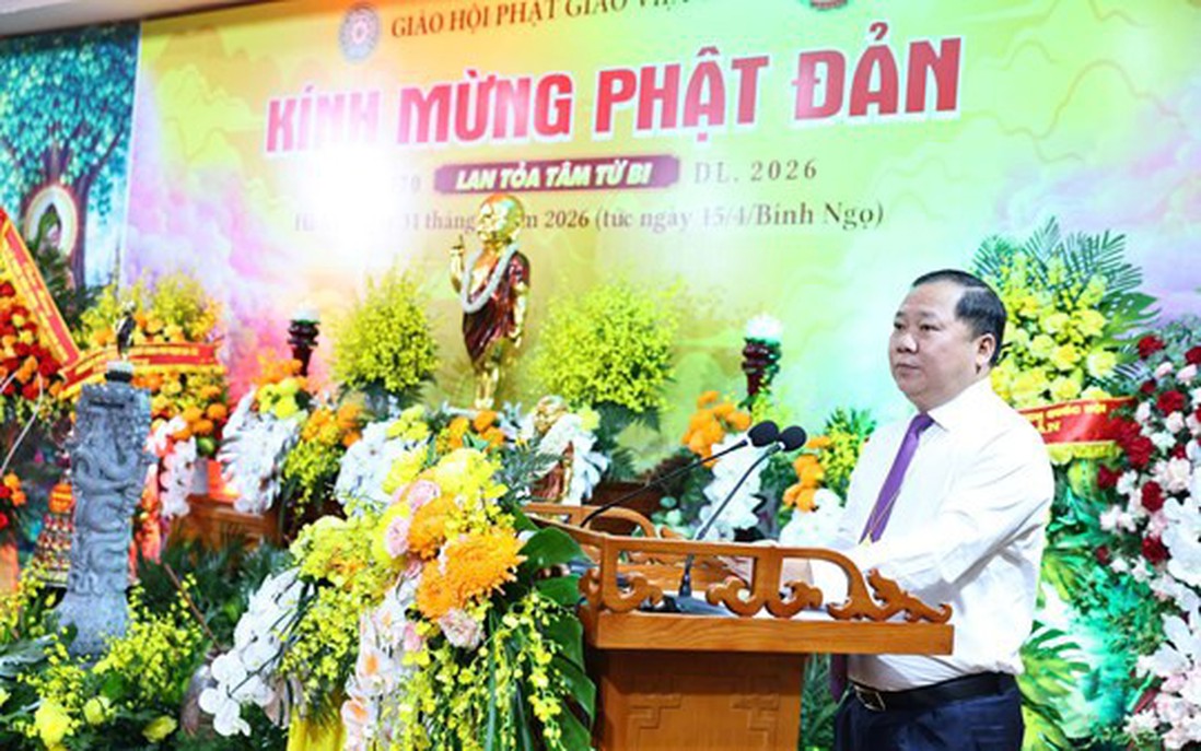 Phó Chủ tịch UBTƯ MTTQ Việt Nam Nguyễn Phi Long dự Đại lễ Phật đản 2026