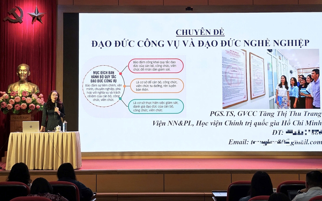 Nâng cao năng lực và chuẩn mực đạo đức công vụ đội ngũ cán bộ Hội