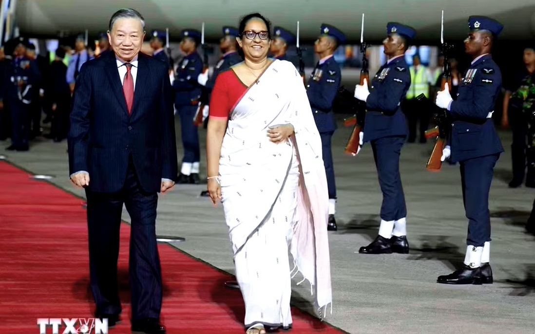 Tổng Bí thư, Chủ tịch nước Tô Lâm bắt đầu thăm cấp Nhà nước tới Sri Lanka