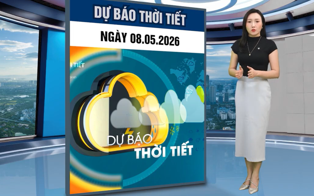 Bản tin thời tiết ngày 8/5: Không khí lạnh kéo theo mưa dông ở Bắc Bộ, cảnh báo có nơi mưa lớn