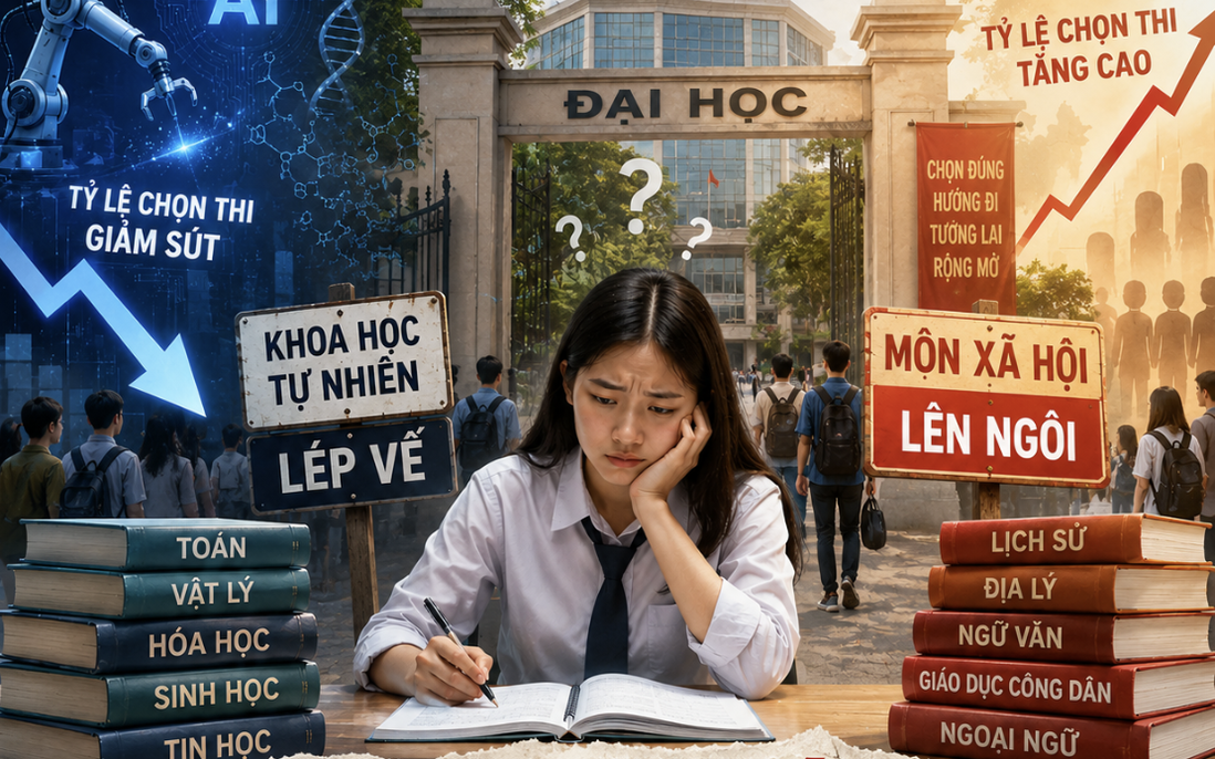 Gỡ "nút thắt" chênh lệch môn thi tốt nghiệp THPT: STEM lép vế, môn xã hội áp đảo