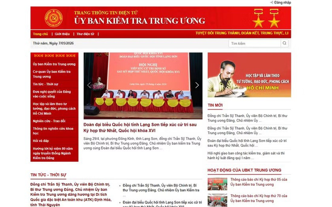 Cảnh báo nhiều các tài khoản mạng xã hội giả mạo Ủy ban Kiểm tra Trung ương