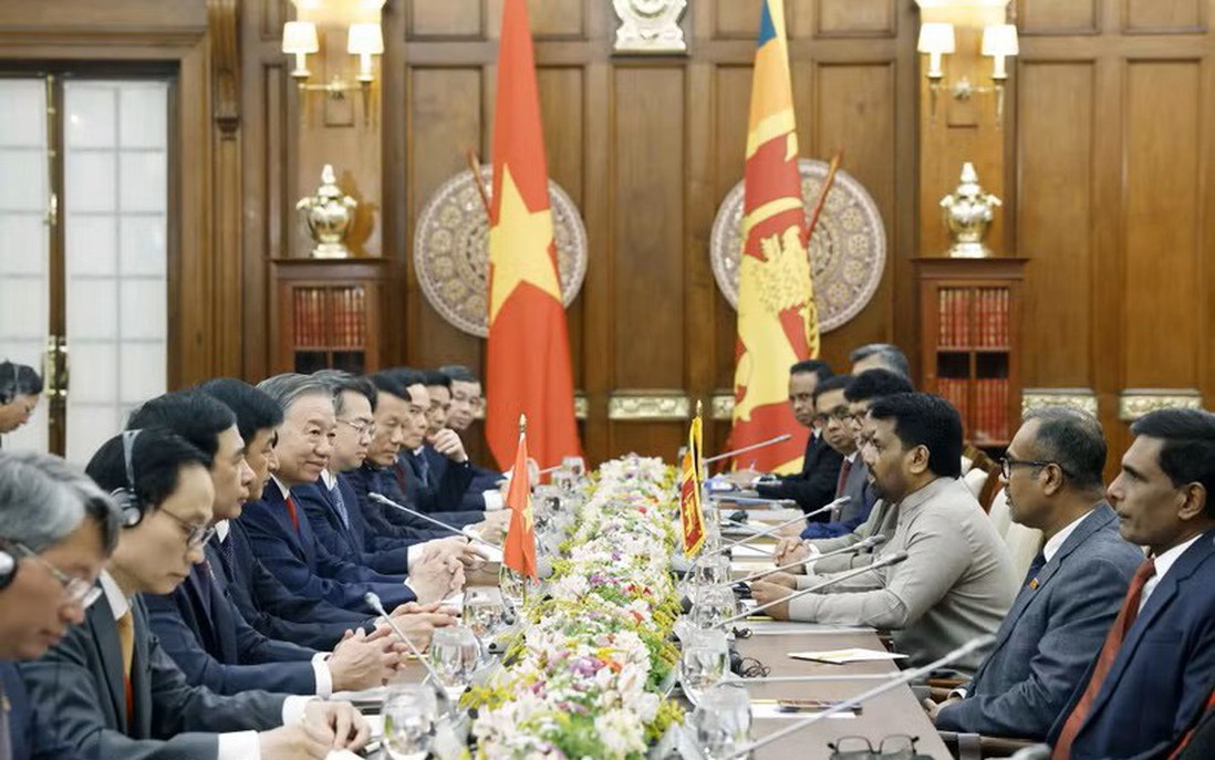 Tổng Bí thư, Chủ tịch nước Tô Lâm hội đàm với Tổng thống Sri Lanka