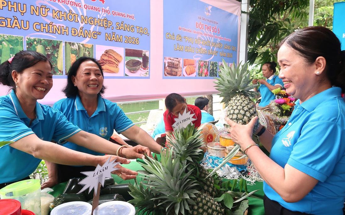 Ấn tượng gian hàng phụ nữ khởi nghiệp vùng nông thôn
