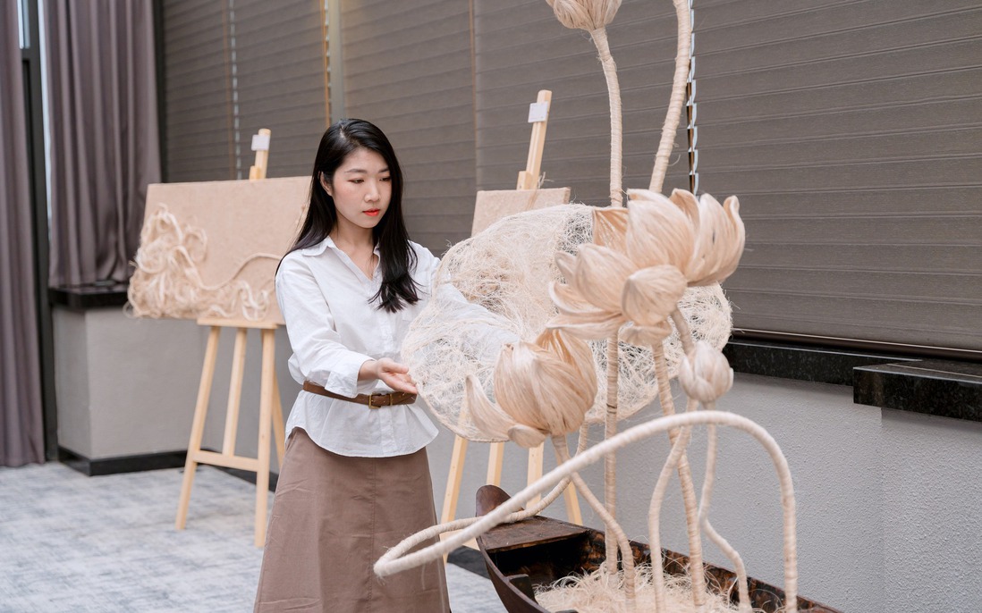 Người trẻ sống xanh từ những sợi chuối bỏ đi