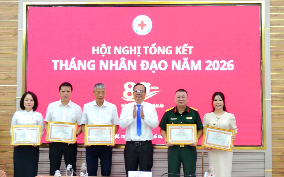 Hội Chữ thập đỏ Việt Nam vận động hơn 761 tỉ đồng trong Tháng Nhân đạo 2026 