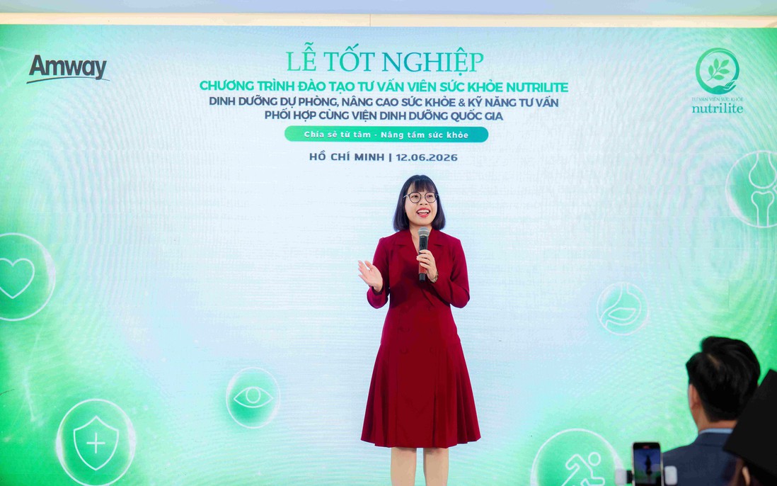 Gần 300 tư vấn viên sức khỏe Nutrilite được đào tạo bởi Viện Dinh dưỡng Quốc gia