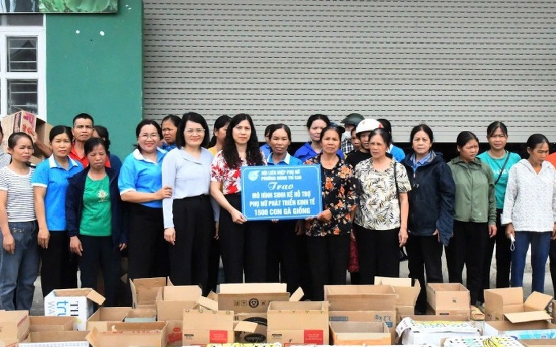 Cao Bằng: Hội LHPN phường Nùng Trí Cao ra mắt mô hình "Hỗ trợ sinh kế gắn với quản lý số"