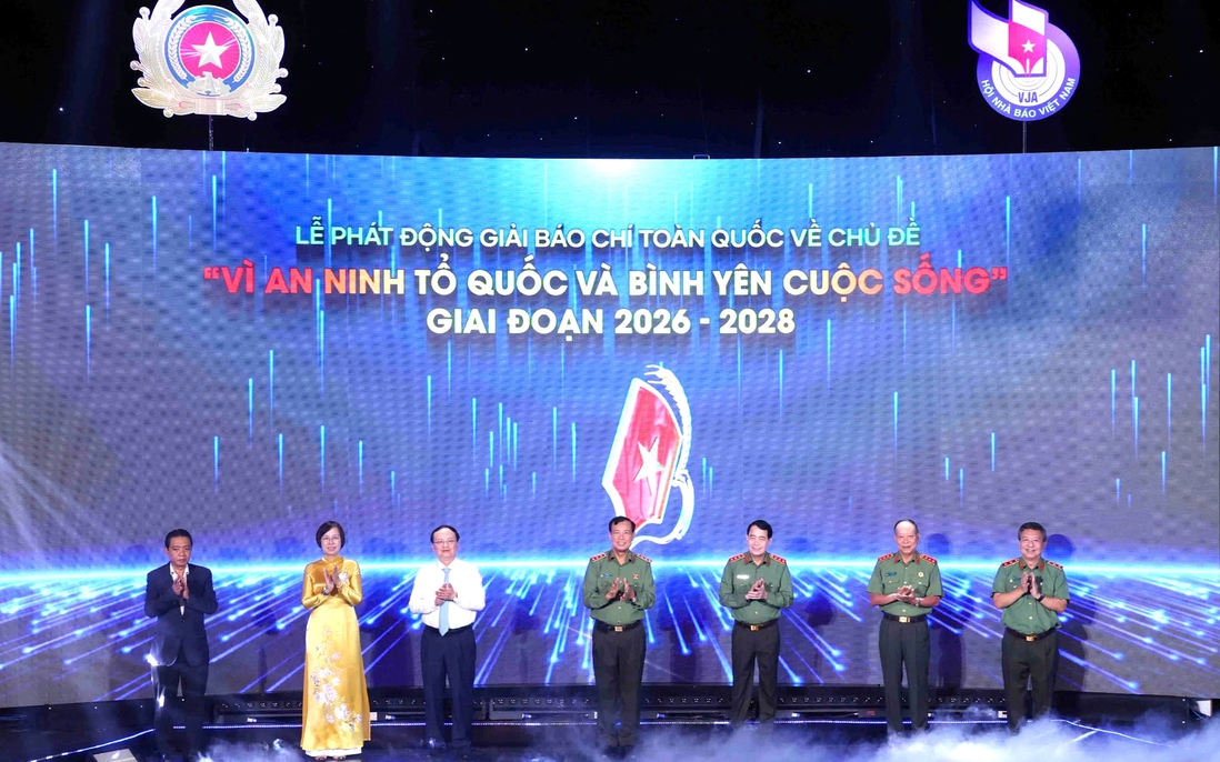 Bộ Công an phát động Giải báo chí "Vì an ninh Tổ quốc và bình yên cuộc sống" giai đoạn 2026 - 2028