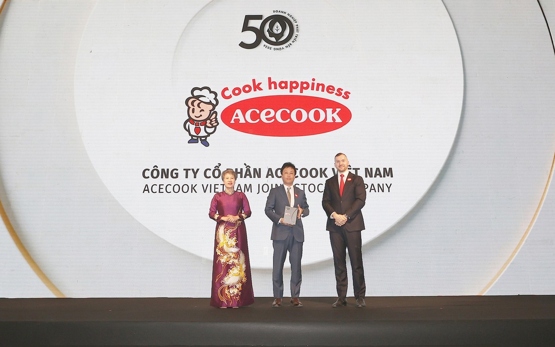 Acecook Việt Nam tiếp tục được vinh danh vào top 50 doanh nghiệp phát triển bền vững tiêu biểu Việt Nam 2026 nhờ nỗ lực giảm thiểu rác thải
