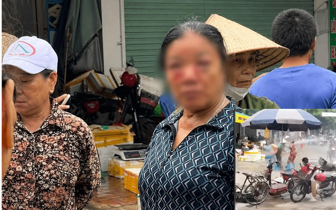 Phú Thọ: Xác minh vụ người bán rau bị xịt nước đến chảy máu mặt