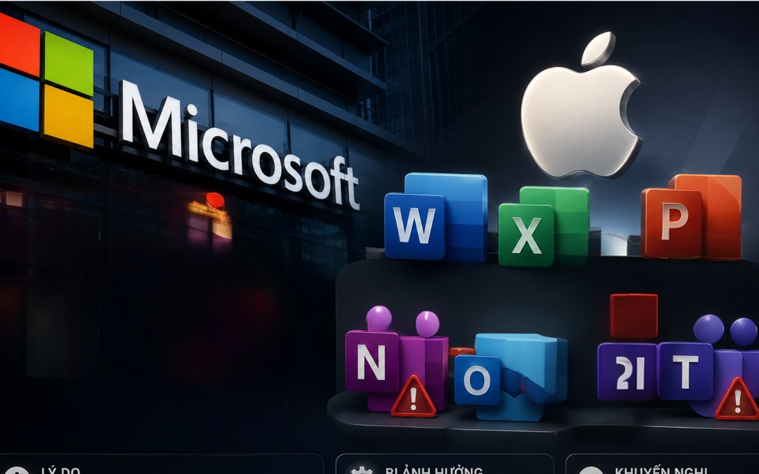 Từ 13/7, người dùng Apple sẽ bị giới hạn chức năng của Microsoft Office