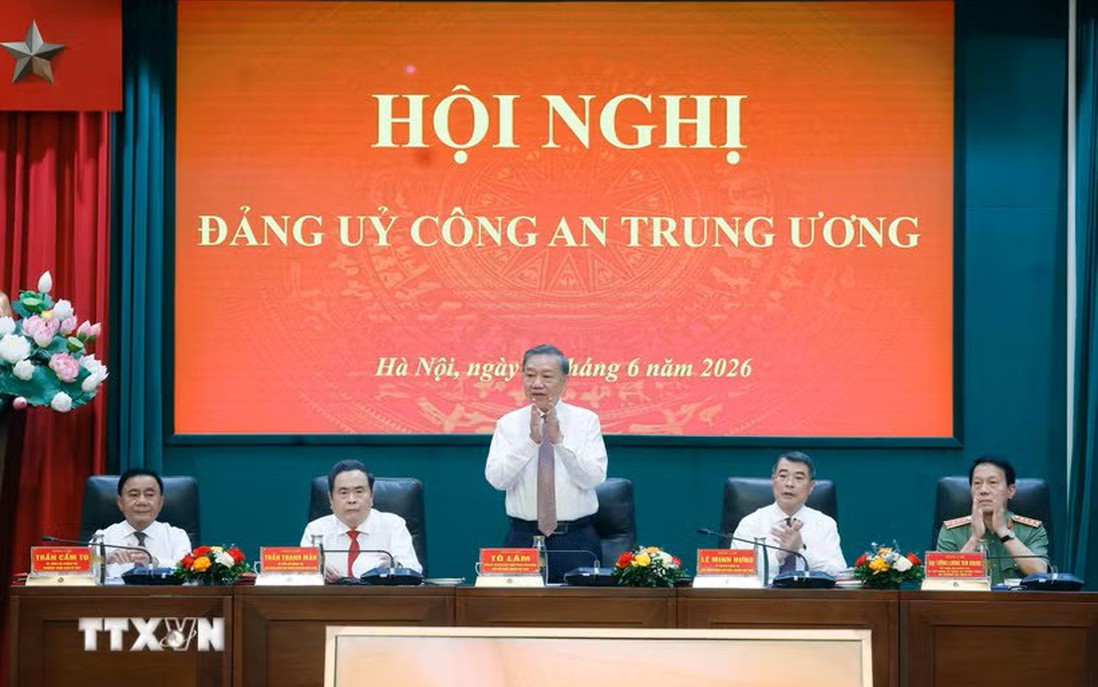 Tổng Bí thư, Chủ tịch nước phát biểu chỉ đạo tại Hội nghị Đảng ủy Công an Trung ương