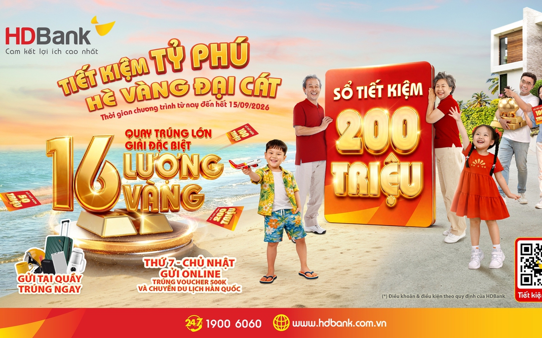 Hàng chục khách hàng HDBank trúng thưởng sổ tiết kiệm “trăm triệu” và chuyến du lịch Hàn Quốc hấp dẫn