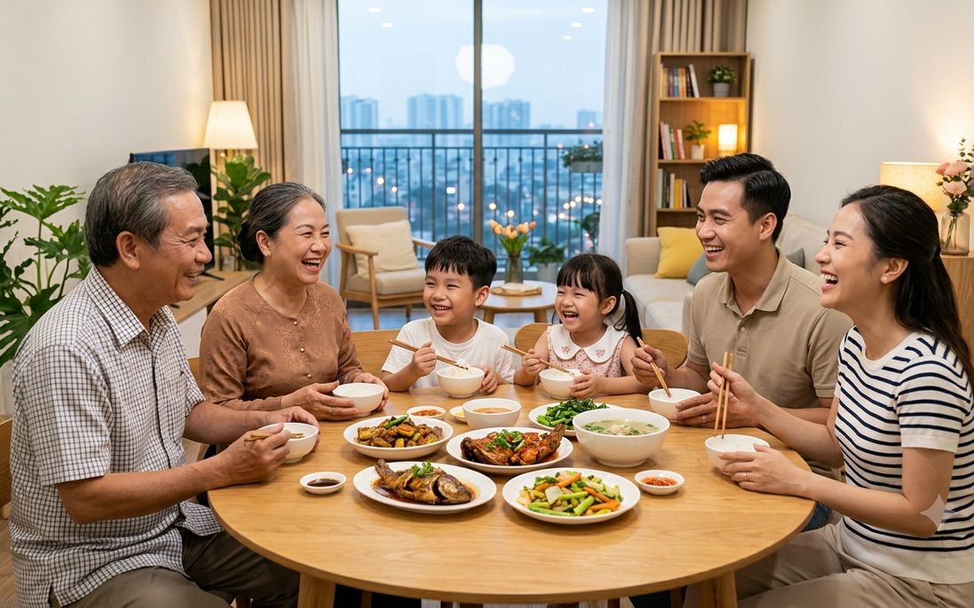 Mâm cơm gia đình: Sợi dây neo giữ yêu thương và nếp nhà