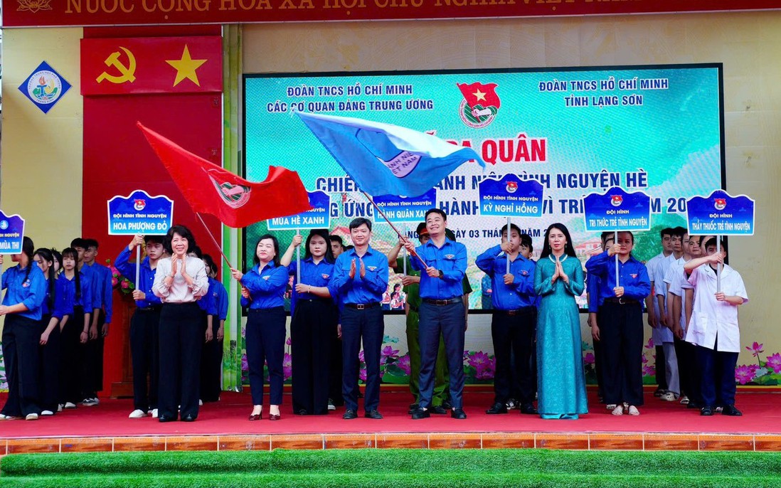 Lạng Sơn: Ra quân Chiến dịch Thanh niên tình nguyện hè và hưởng ứng Tháng hành động vì trẻ em 2026