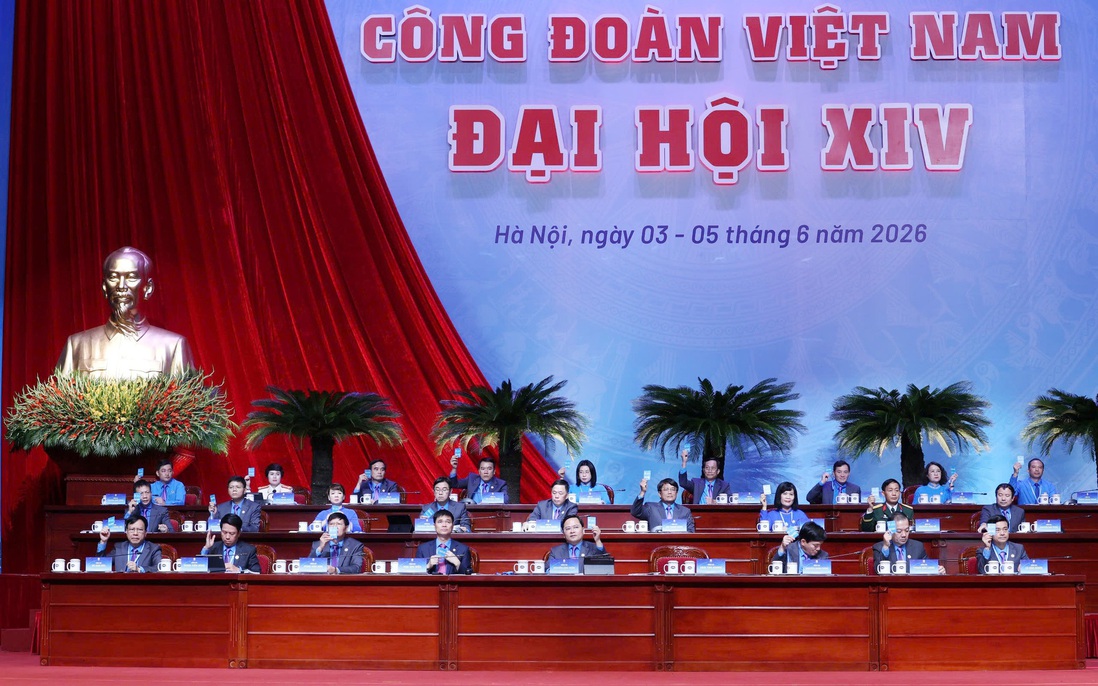 Đại hội Công đoàn Việt Nam XIV hoàn thành phiên làm việc thứ nhất