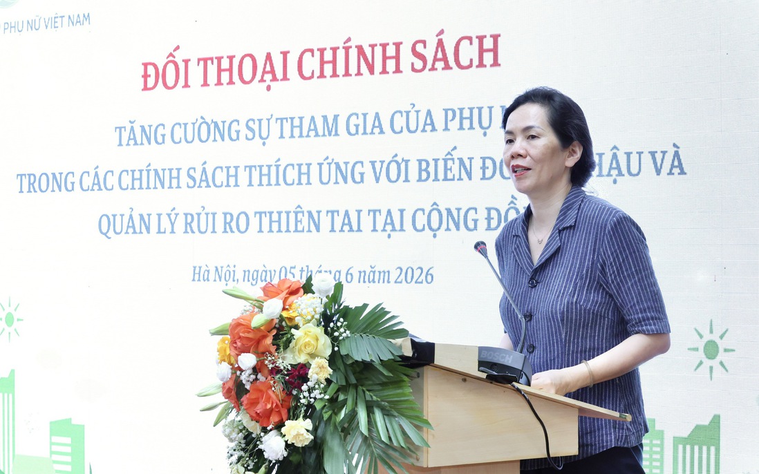 Tăng cường sự tham gia và vai trò lãnh đạo của phụ nữ trong ứng phó với biến đổi khí hậu và thiên tai
