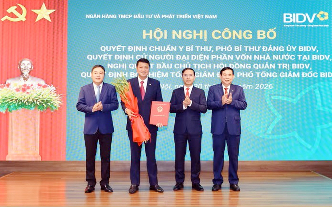 BIDV công bố nhân sự cấp cao, ông Lê Ngọc Lâm giữ chức Chủ tịch