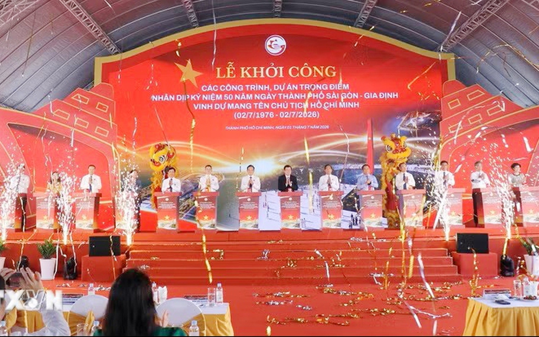 Khởi công loạt công trình trọng điểm chào mừng kỷ niệm 50 năm Thành phố Hồ Chí Minh