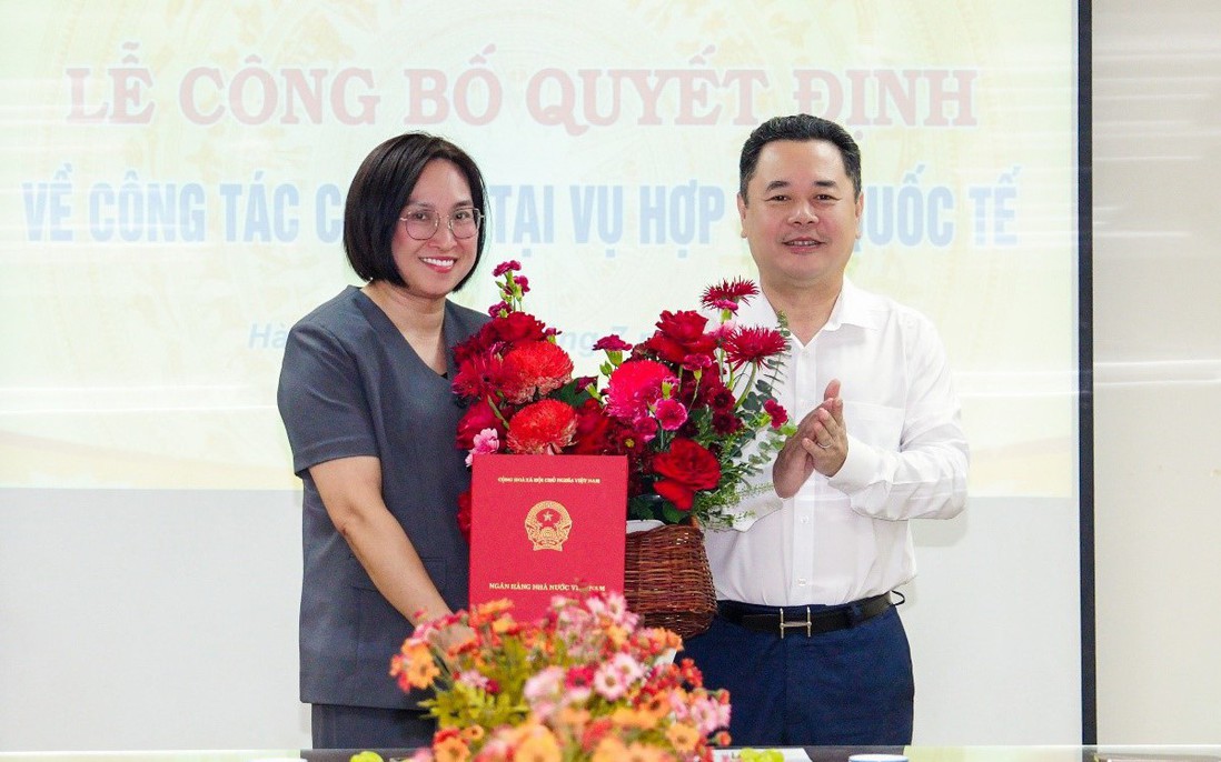Bà Nguyễn Thị Trà Vi làm Phó Vụ trưởng Vụ Hợp tác quốc tế, Ngân hàng Nhà nước Việt Nam 