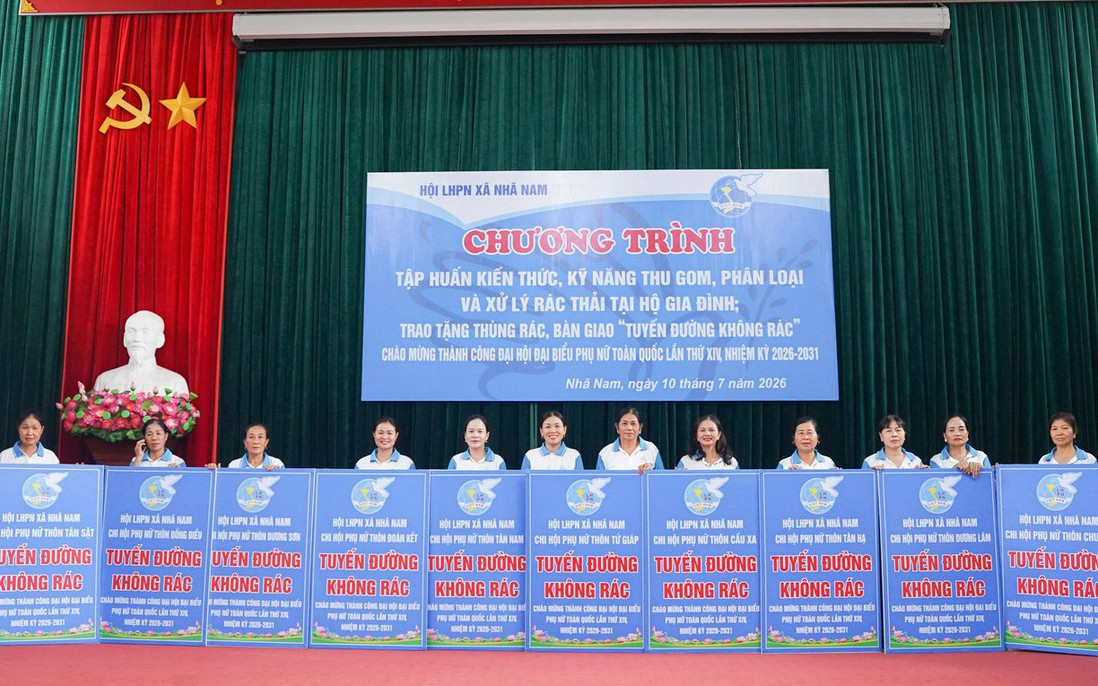 Phụ nữ Nhã Nam lan tỏa lối sống xanh từ những "tuyến đường không rác"