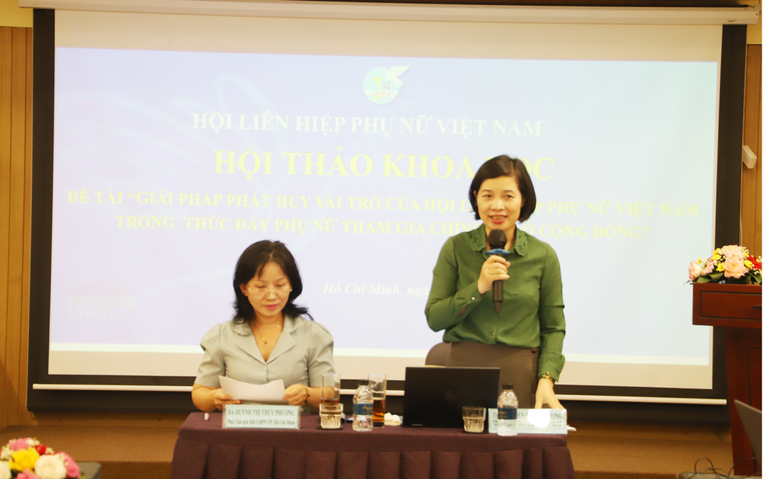 Phát huy vai trò phụ nữ trong tham gia chính trị ở cộng đồng