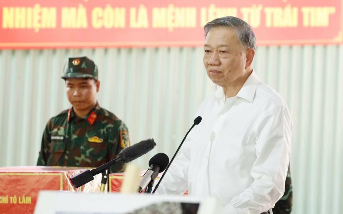 Bài phát biểu của Tổng Bí thư, Chủ tịch nước Tô Lâm tại cuộc gặp gỡ lực lượng làm nhiệm vụ tại Công viên Lê Thị Riêng