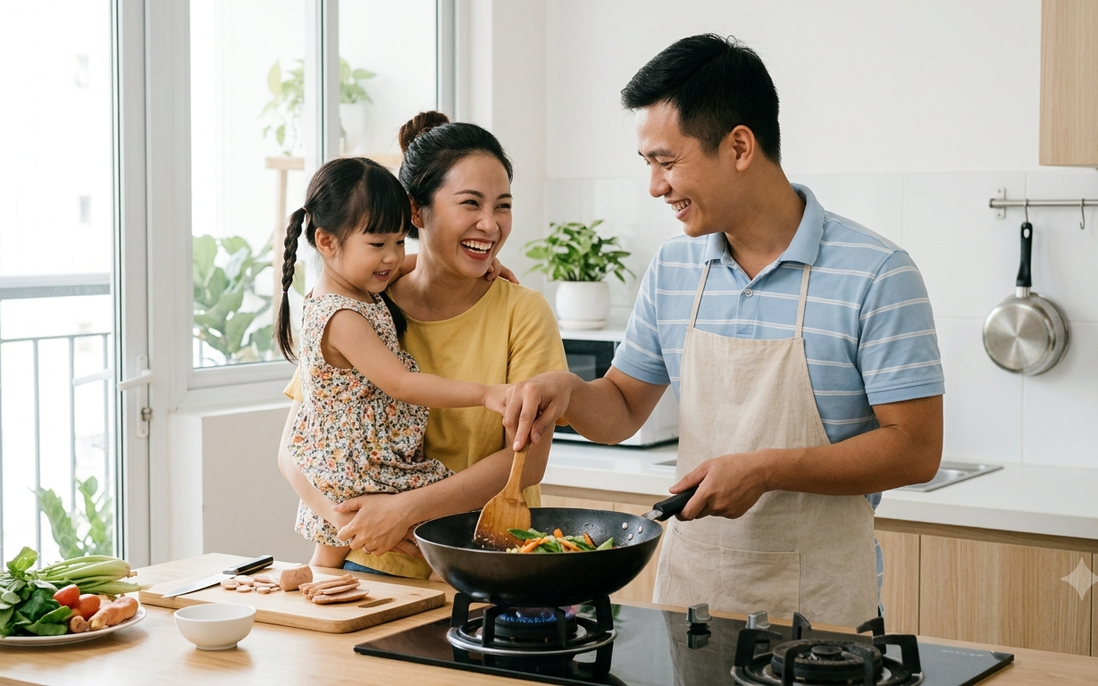 Bình đẳng giới trong gia đình: Bắt đầu từ sự chia sẻ và tôn trọng