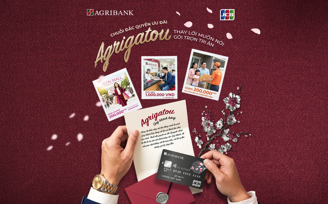 Agrigatou: Thay lời muốn nói - Gói trọn tri ân cùng thẻ Agribank JCB