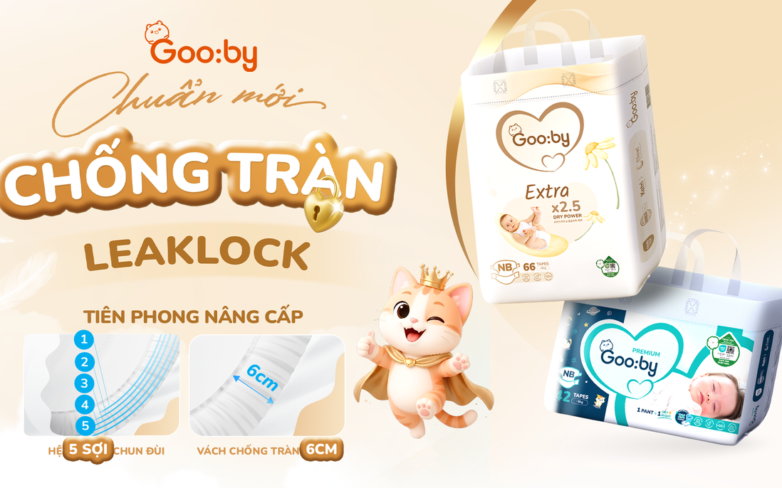 Gooby cải tiến từ những điểm chạm nhỏ, nâng niu làn da bé sơ sinh