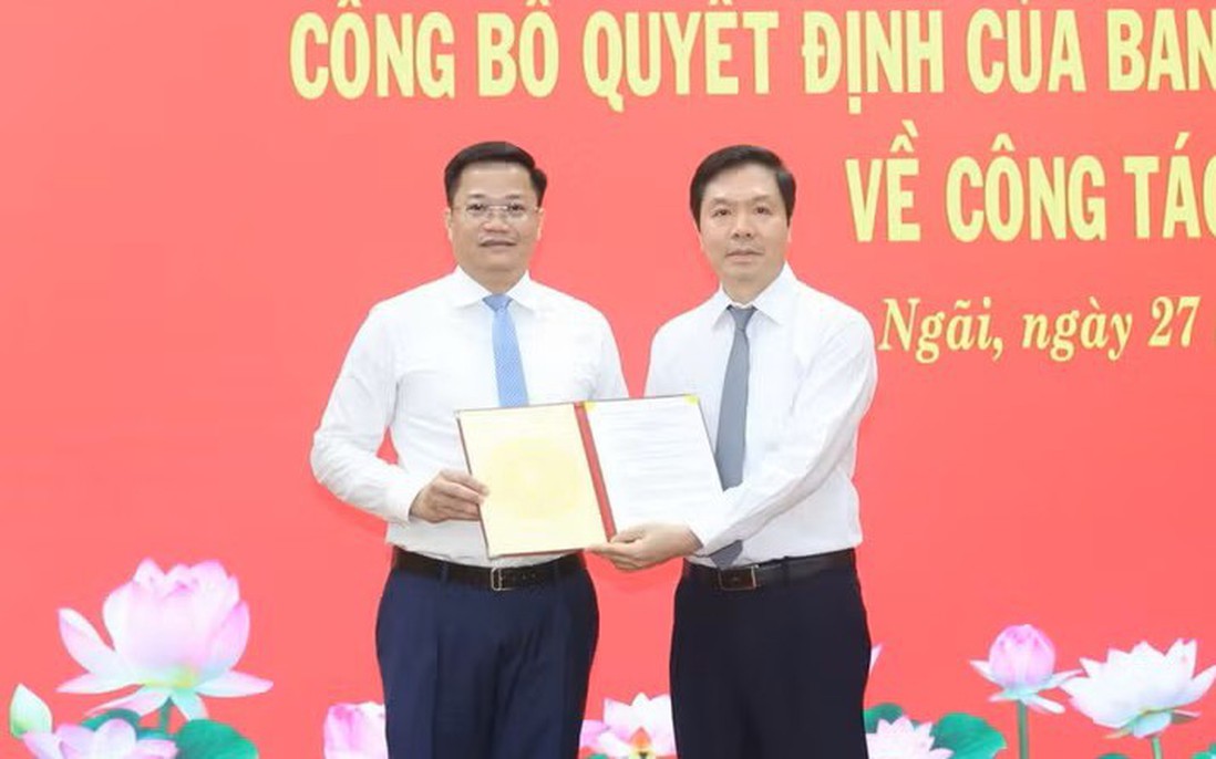 Điều động, chỉ định ông Nguyễn Đức Tâm giữ chức Phó Bí thư Tỉnh ủy Quảng Ngãi
