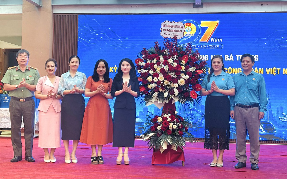 Phường Hai Bà Trưng (Hà Nội): Mittinh kỷ niệm 97 năm Ngày thành lập Công đoàn Việt Nam