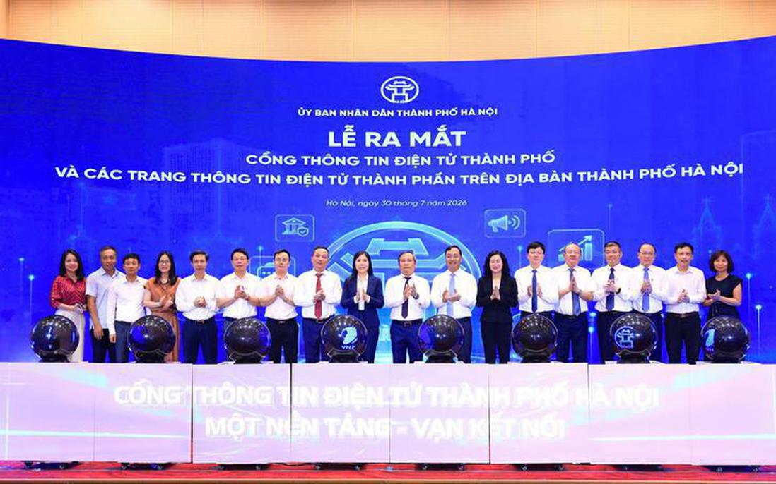 Hà Nội ra mắt Cổng thông tin điện tử thành phố và 140 trang thông tin thành phần
