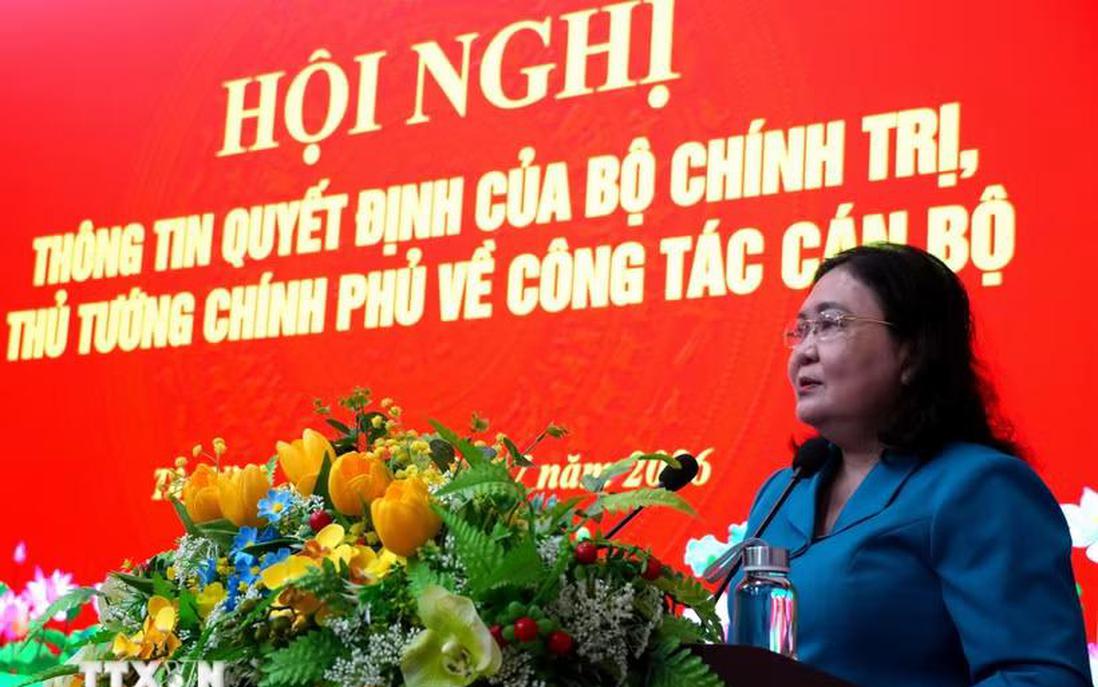 Đồng chí Hồ Thị Hoàng Yến giữ chức Phó Bí thư Thường trực Tỉnh ủy Tây Ninh
