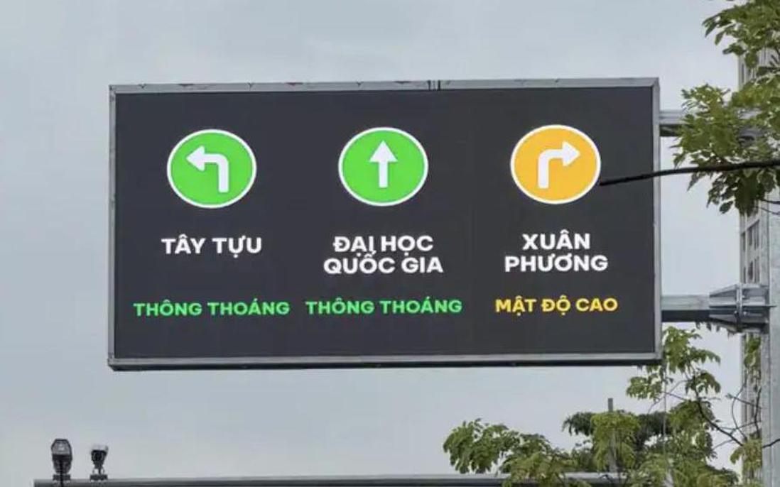 Hà Nội: Màn hình LED giao thông hỗ trợ người dân tránh ùn tắc, nâng cao ý thức 