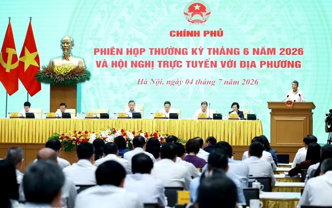 Khai mạc Phiên họp Chính phủ thường kỳ tháng 6/2026 và Hội nghị trực tuyến Chính phủ với địa phương