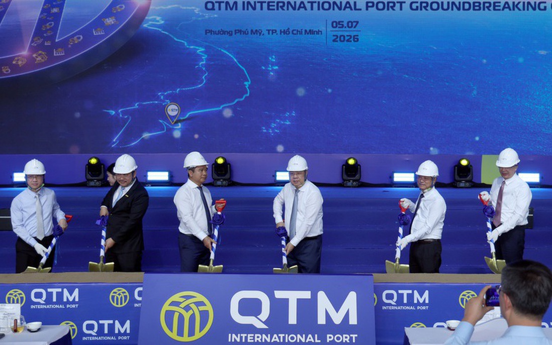 Phó Thủ tướng Thường trực Phạm Gia Túc dự lễ khởi công dự án cảng biển thuộc Cụm cảng nước sâu Cái Mép-Thị Vải (TPHCM)