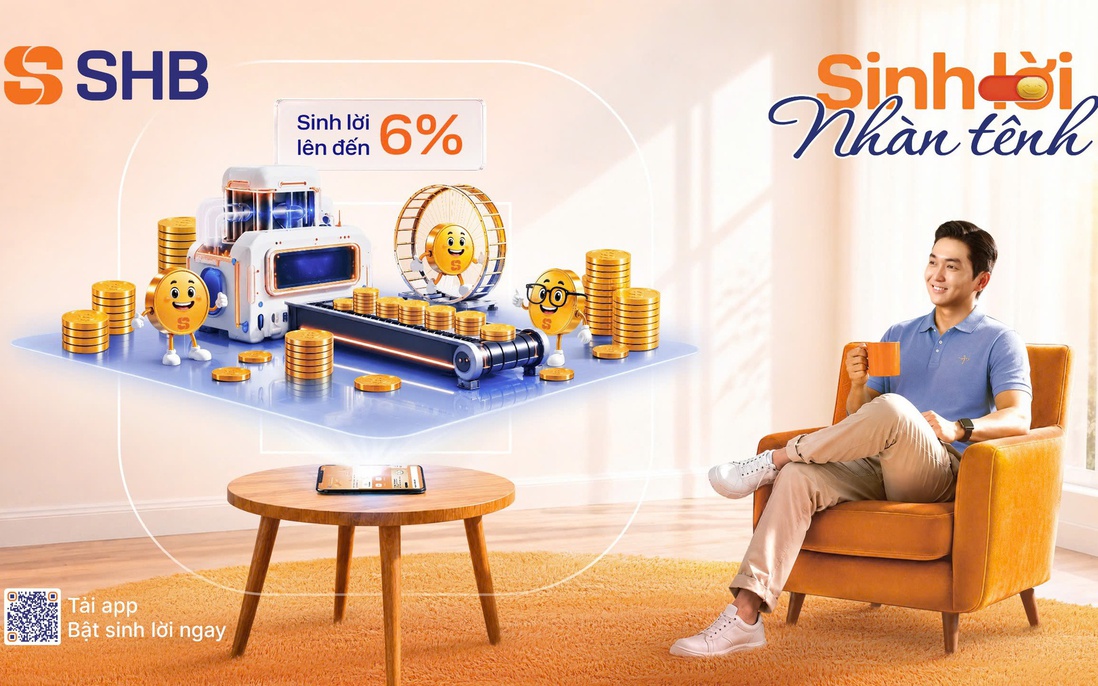 SHB SAHA ra mắt tính năng “Sinh lời nhàn tênh”: Tự động sinh lời tới 6%/năm