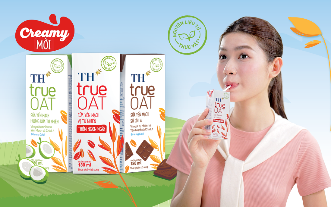 Sữa Yến Mạch TH true OAT Creamy: Chinh phục "gu" người trẻ bằng vị thơm ngon ngậy