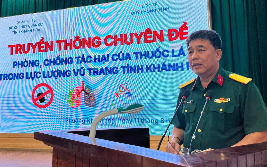 Khánh Hòa: Truyền thông phòng, chống tác hại của thuốc lá đến cán bộ, chiến sĩ