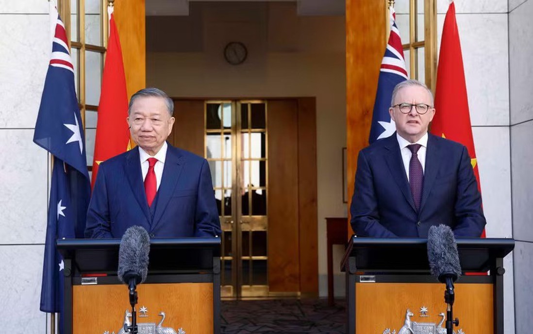 Tổng Bí thư, Chủ tịch nước Tô Lâm và Thủ tướng Australia gặp gỡ báo chí