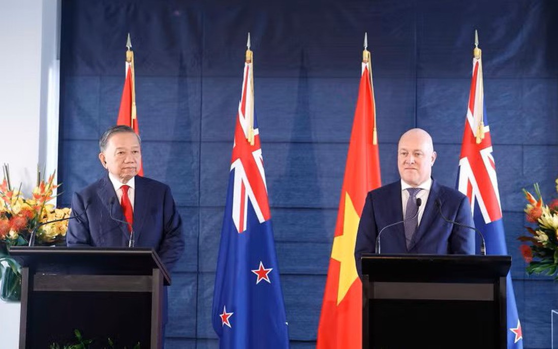 Tổng Bí thư, Chủ tịch nước Tô Lâm và Thủ tướng New Zealand gặp gỡ báo chí