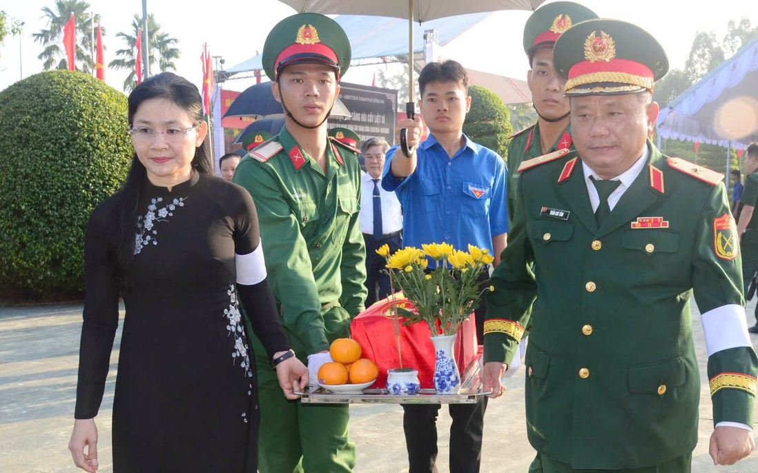 Đồng Nai: Truy điệu, an táng 29 hài cốt liệt sĩ được quy tập trong "Chiến dịch 500 ngày đêm"