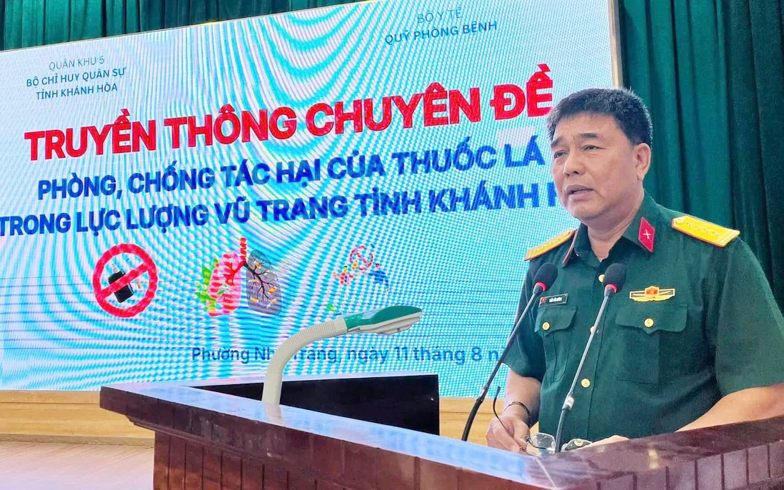 Khánh Hòa: Truyền thông phòng, chống tác hại của thuốc lá đến cán bộ, chiến sĩ
