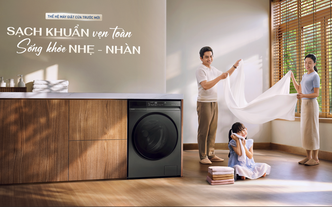 Panasonic tiếp tục khẳng định cam kết chăm sóc sức khỏe toàn diện với thế hệ máy giặt mới