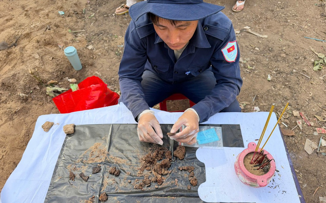 Nhờ thông tin từ thân nhân và nhân chứng, đã tìm thấy hài cốt liệt sĩ Nguyễn Văn Minh