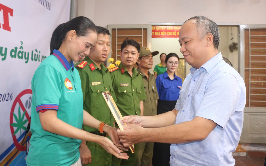 Phường Trung Mỹ Tây ra mắt mô hình "Khu dân cư 3 An - Cùng chung tay đẩy lùi ma túy"